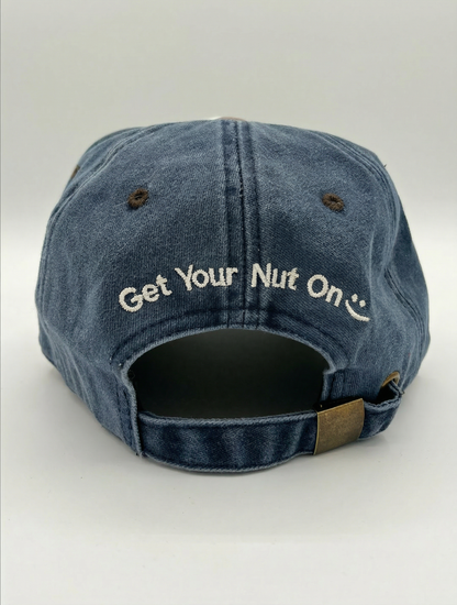 Mutli Color Logo Distressed Hat-Blue