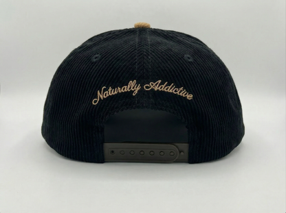 Corduroy Hat-Black/Brown
