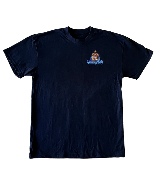 Multicolor Logo Tee-Navy