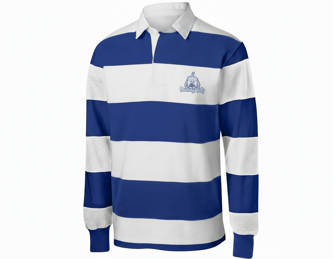 Rugby Polo-Royal Blue