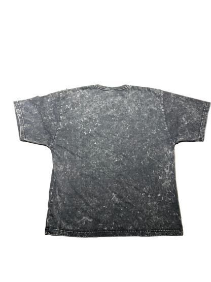 Acid Washed Tee-Silver