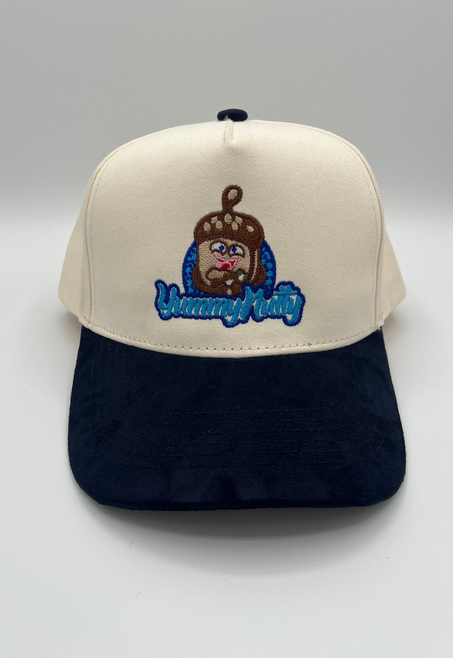 2 Panel Multicolor Logo Hat-Navy