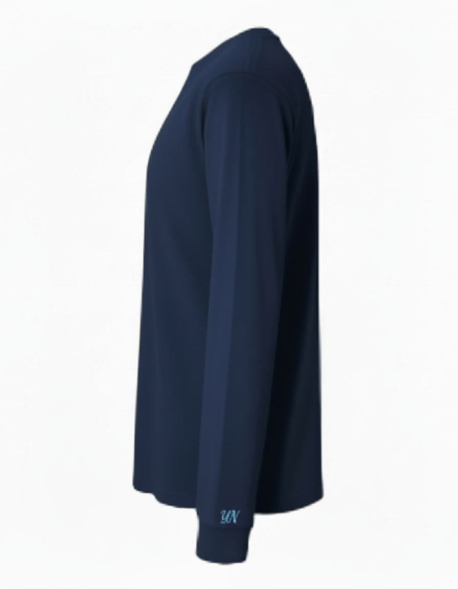 Unisex Long Sleeve Tee-Navy