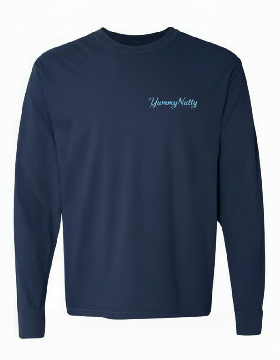 Unisex Long Sleeve Tee-Navy
