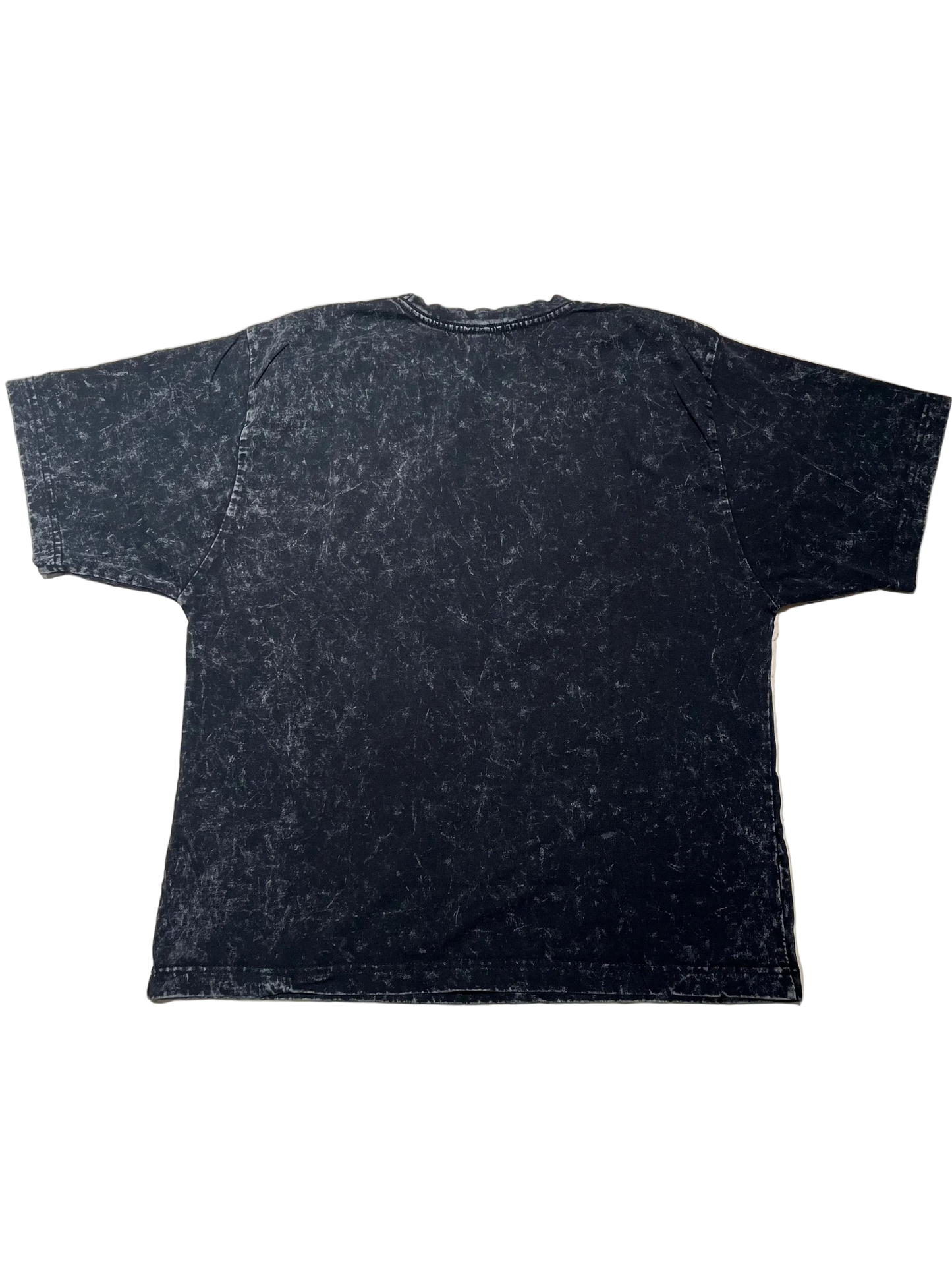 Acid Washed Tee-Black