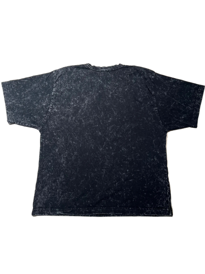 Acid Washed Tee-Black