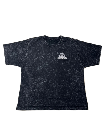 Acid Washed Tee-Black