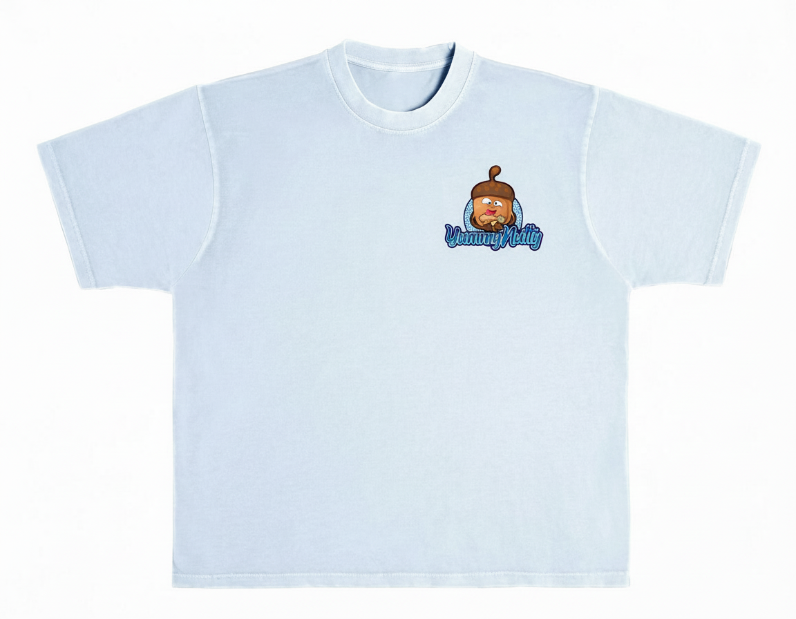 Heavyset Graphic Tee-Powder Blue