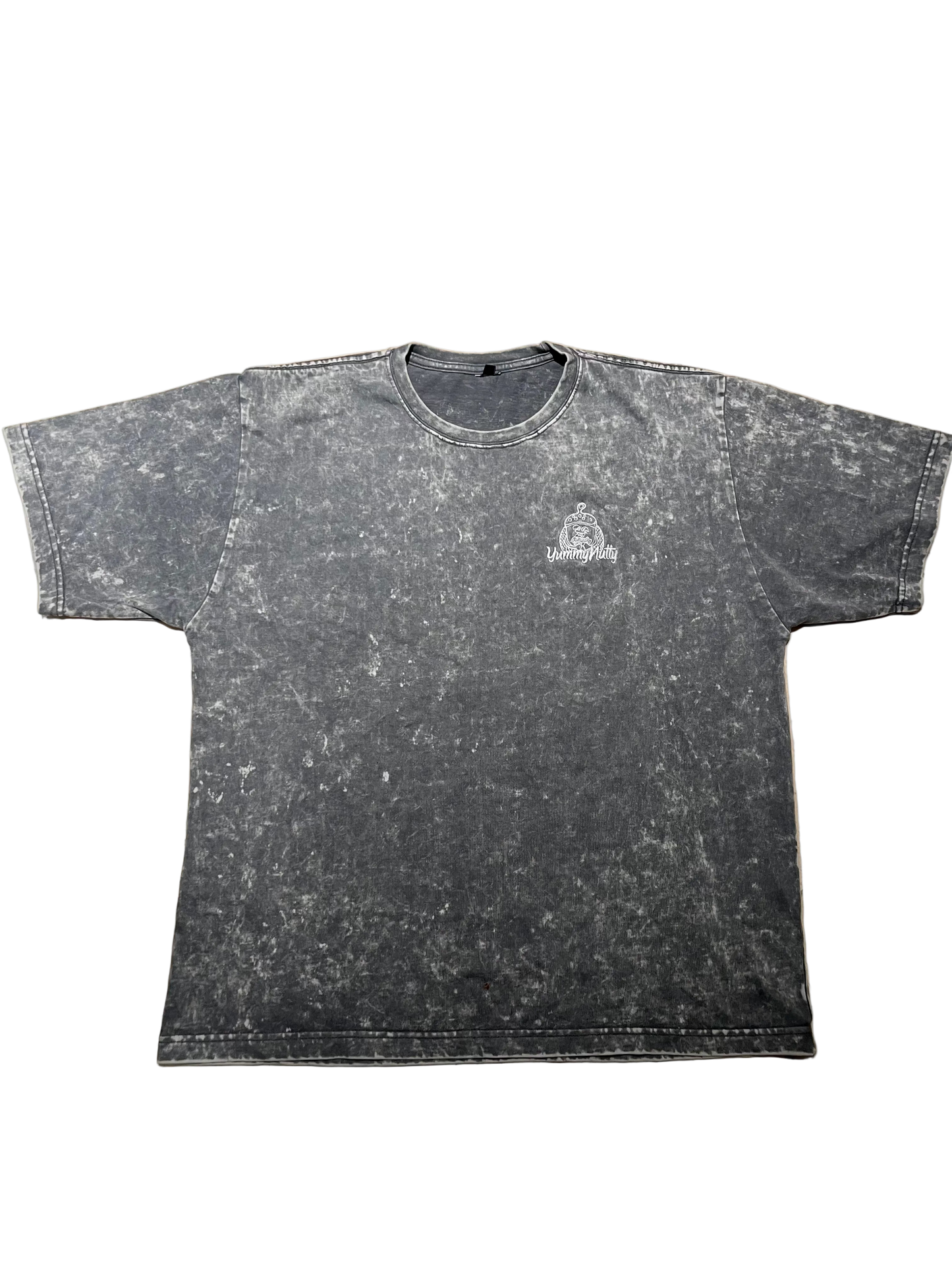 Acid Washed Tee-Silver