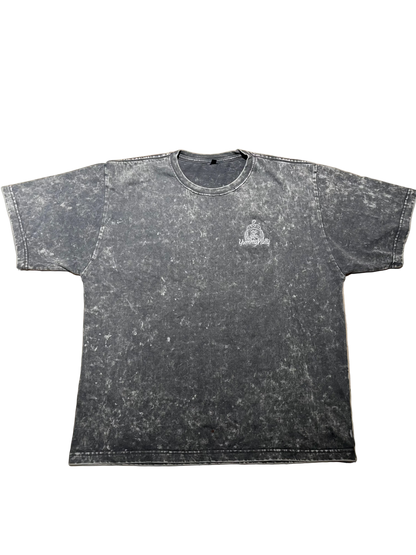 Acid Washed Tee-Silver
